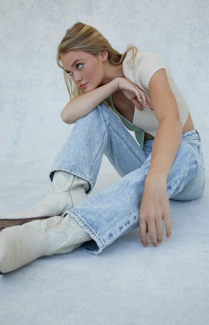 Light Blue '90s Boyfriend Jeans