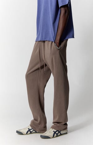 Brown Straight Leg Sweatpants image number 3