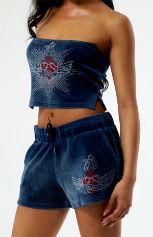 By PacSun Velour Shorts
