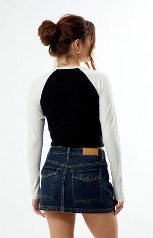 Contrast Long Sleeve Raglan T-Shirt image number 4