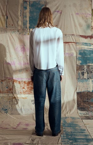 by Pacsun Logan Relaxed Straight Jeans Dark Blue image number 2