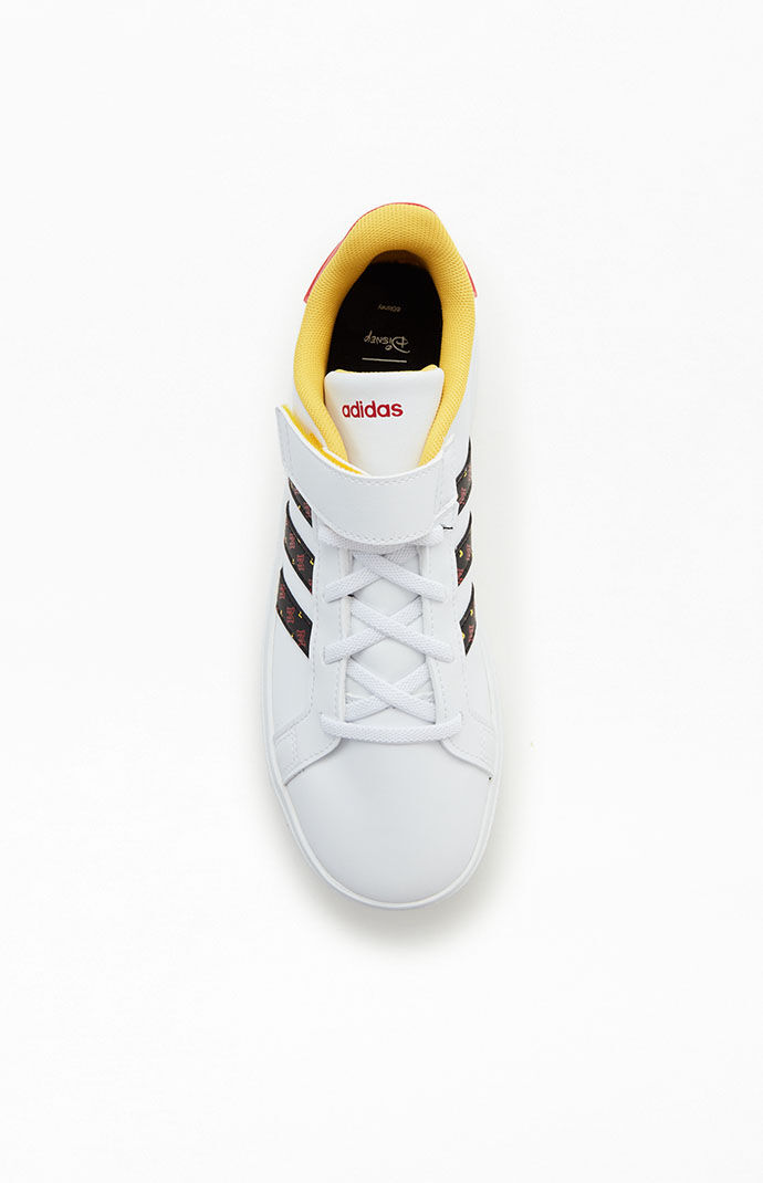 adidas Kids White Grand Court Mickey Mouse Shoes | PacSun