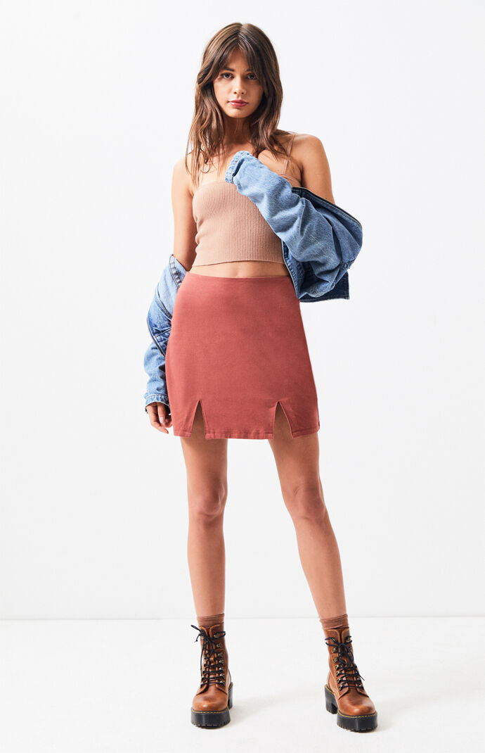 Double split skirt mini Outlet