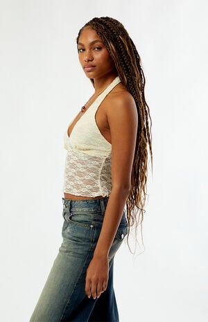 Lace Halter Top image number 4