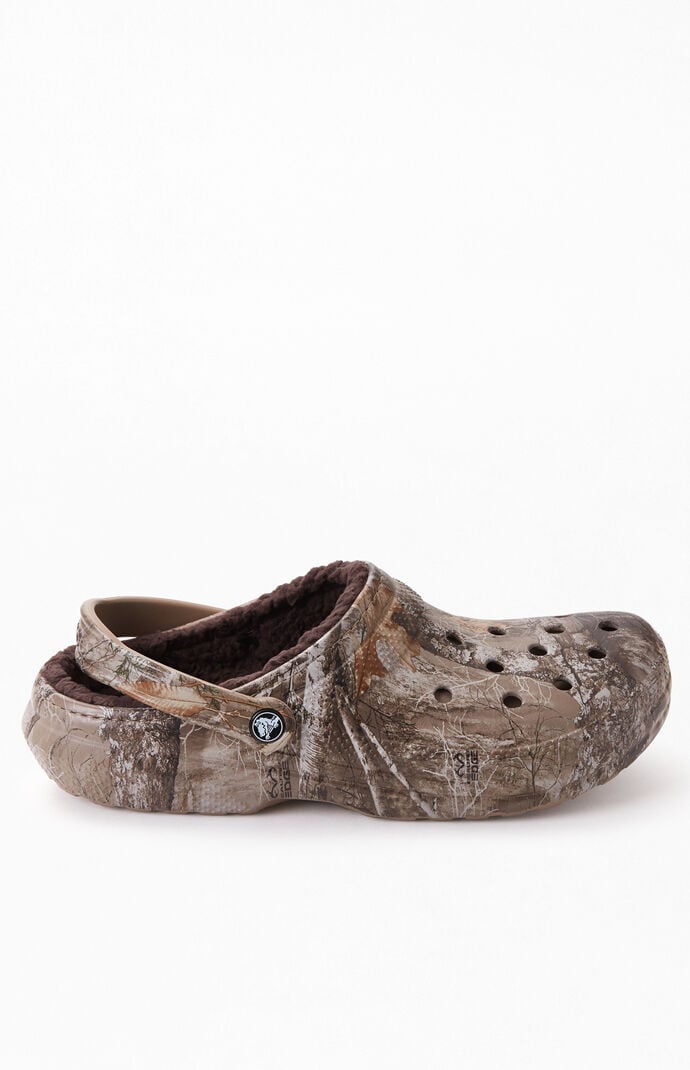Fur lined camo crocs store