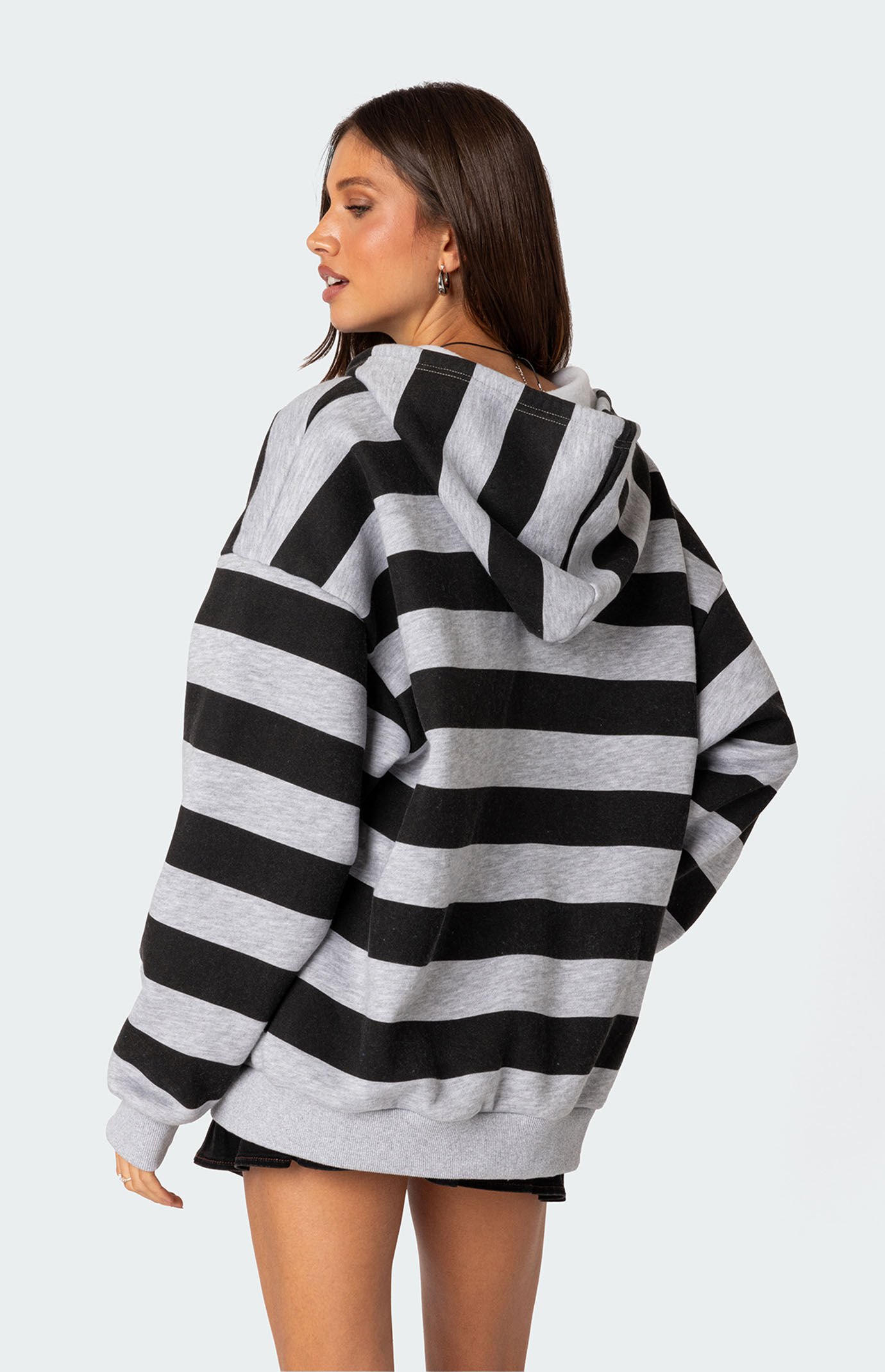 Edikted Maritza Oversized Zip Up Hoodie