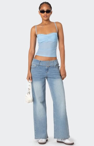 Elina Sheer Mesh Bra Top image number 2