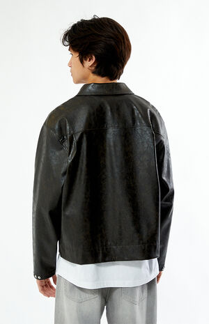 x PacSun Faux Leather Varnish Jacket image number 4
