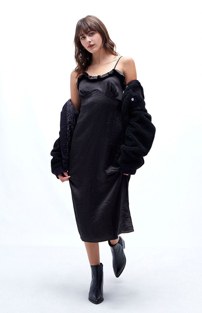 ruffle bodice dress