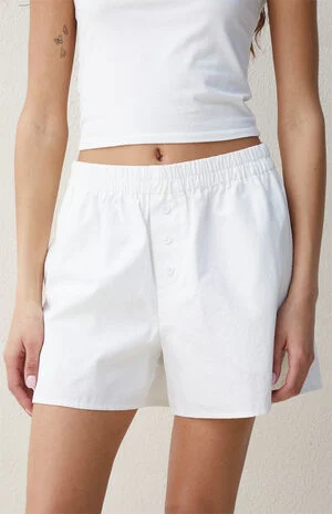 White Boxer Shorts image number 4