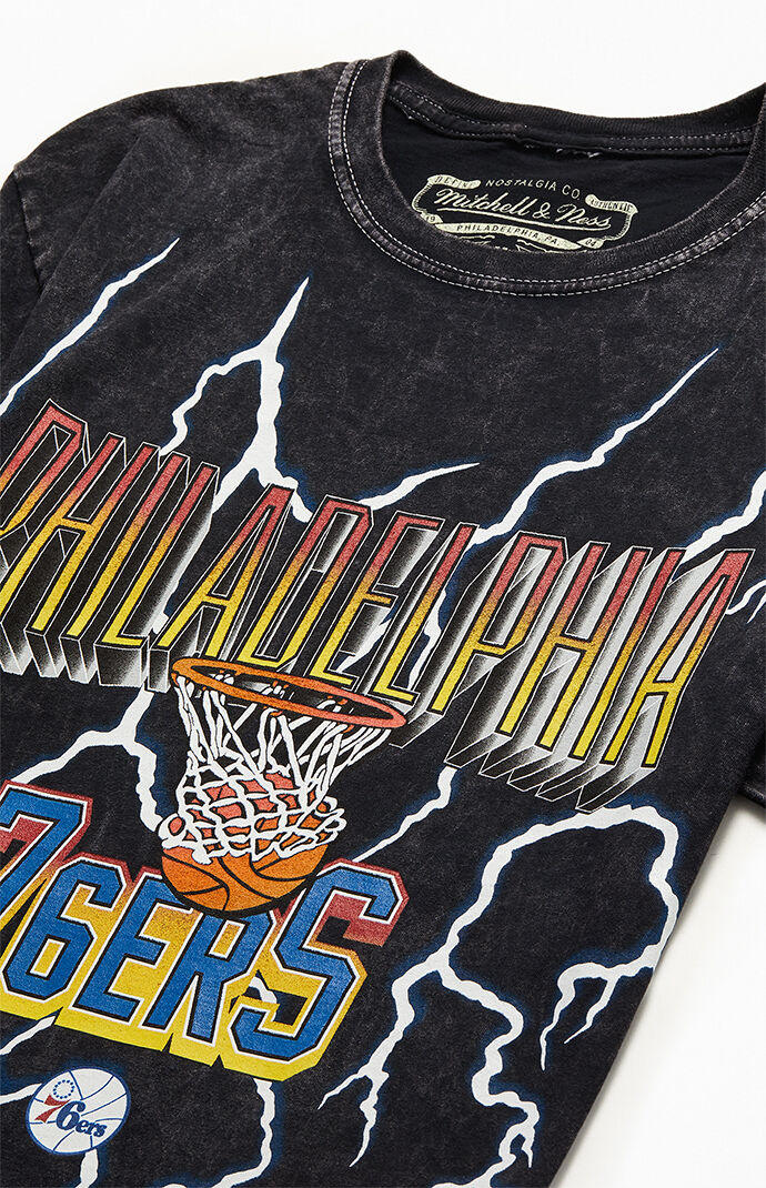 \u0026 Ness Lightening 76ers T-Shirt | PacSun