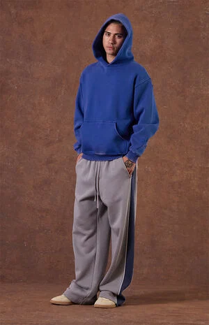 Paneled Extreme Baggy Fleece Sweatpants image number 1
