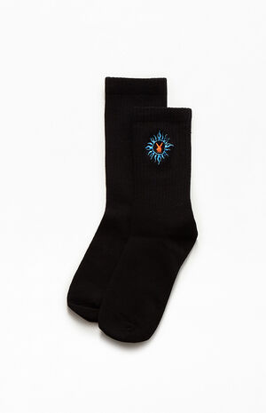 By PacSun Tattoo Bunny Crew Socks image number 3