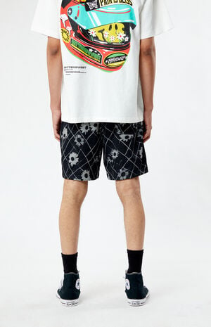 Printed Mesh Basketball Shorts image number 5