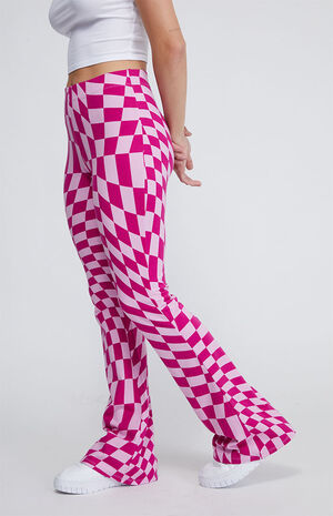 Trippy Checker Flare Pants image number 2