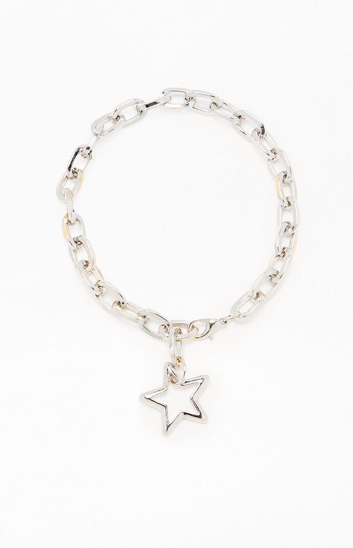 LA Hearts Star Chain Bracelet