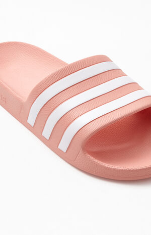 Adilette Pink Slide Sandals image number 6