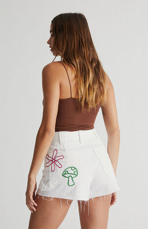 Doodle High Waisted Carpenter Shorts image number 4