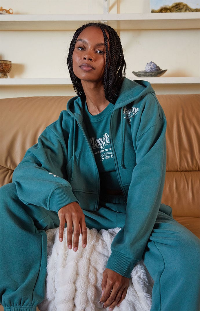 Pacsun cropped sales zip up