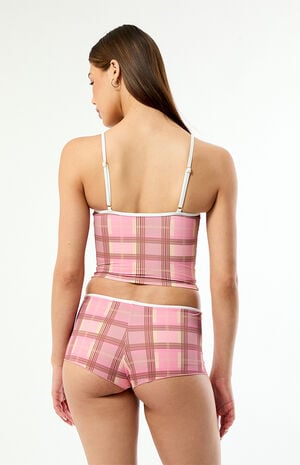 Plaid Bella Swim Shorts image number 5