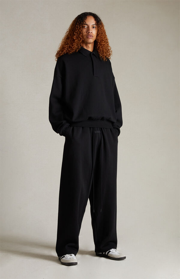 Jet Black Relaxed Lounge Pants