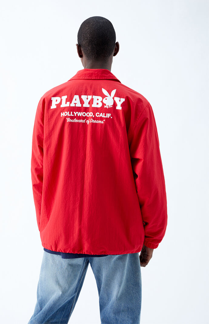 Pacsun x playboy hotsell faux fur coach jacket
