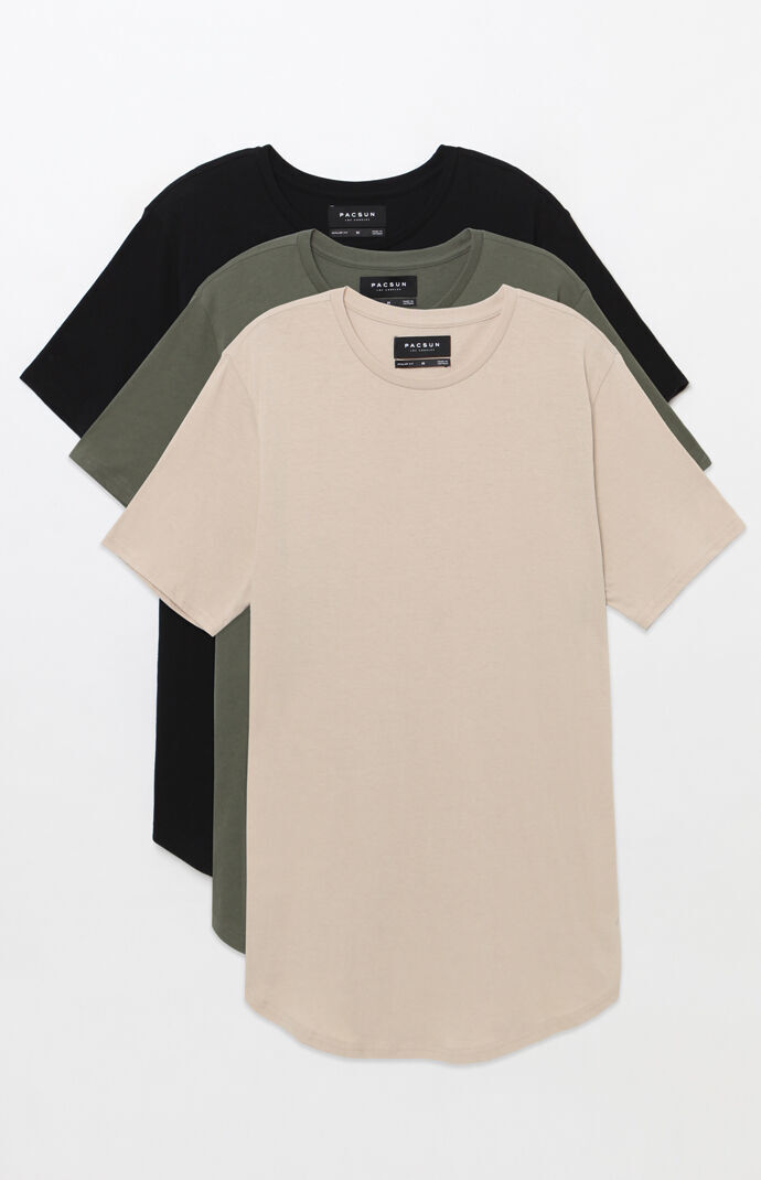 Three Pack Scallop T-Shirts