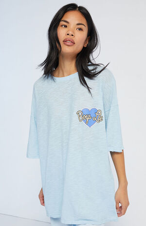 Sky Blue Unbreakable Boyfriend T-Shirt image number 2