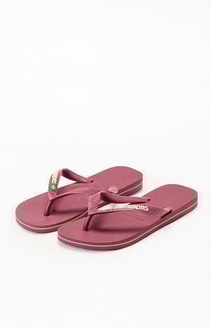 Women's Brazil Logo Flip Flop Sandals image number 1