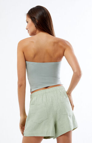 Pull-On Linen Shorts image number 4