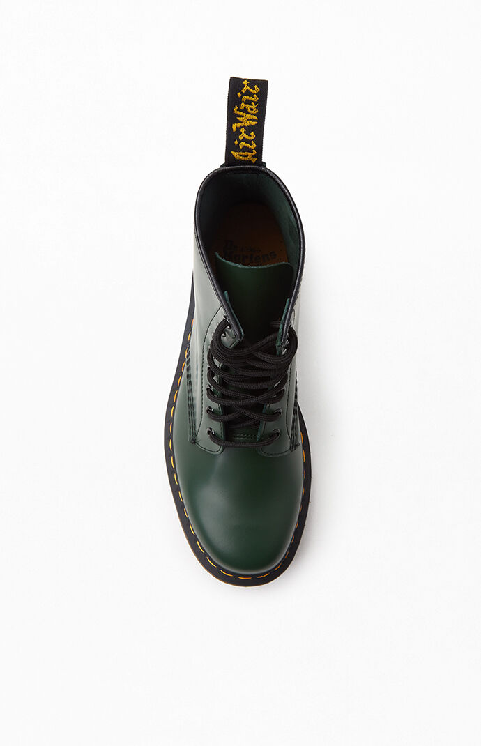 1460 Smooth Leather Green Boots