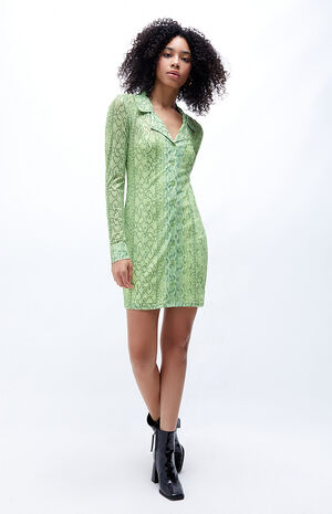 Python Mesh Mini Dress image number 4