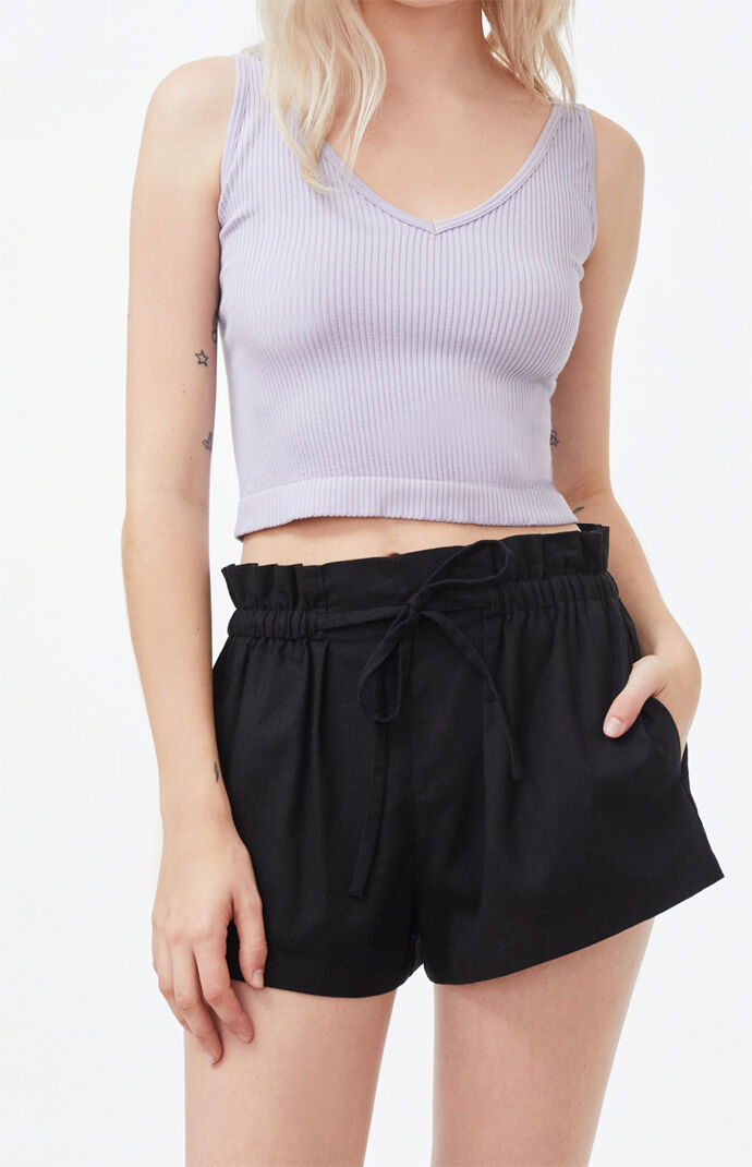 Tie Front Shorts