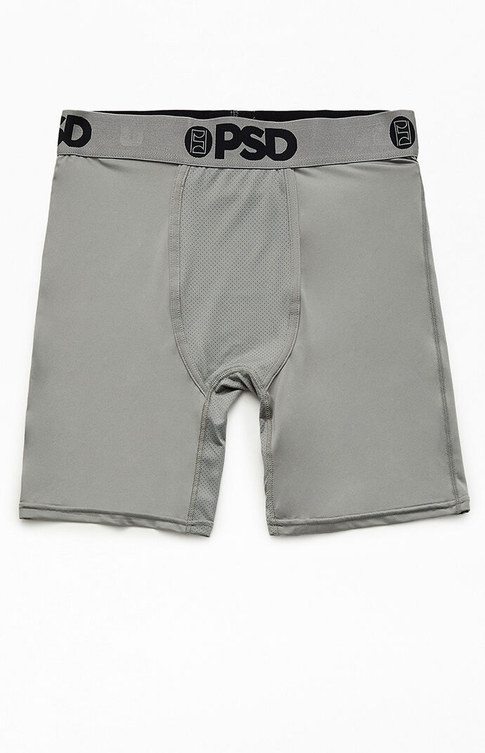 PSD Underwear Dark Gray Athletic Solid Boxer Briefs