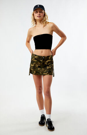 Camouflage Cargo Mini Skirt image number 4