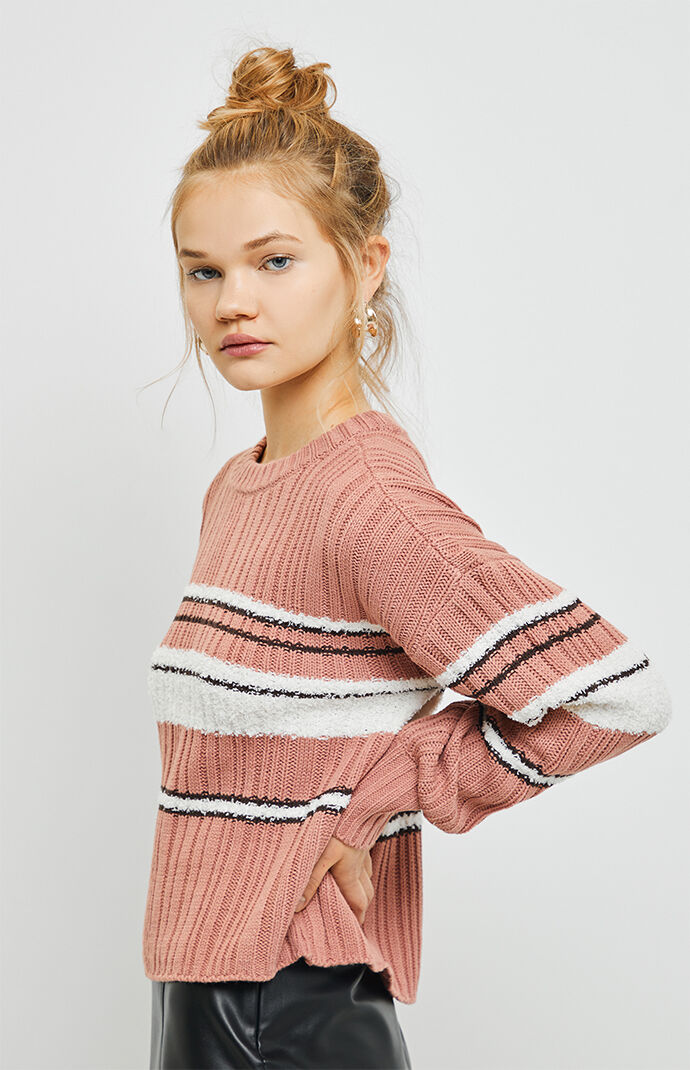 Mixed Yarn Pullover Sweater