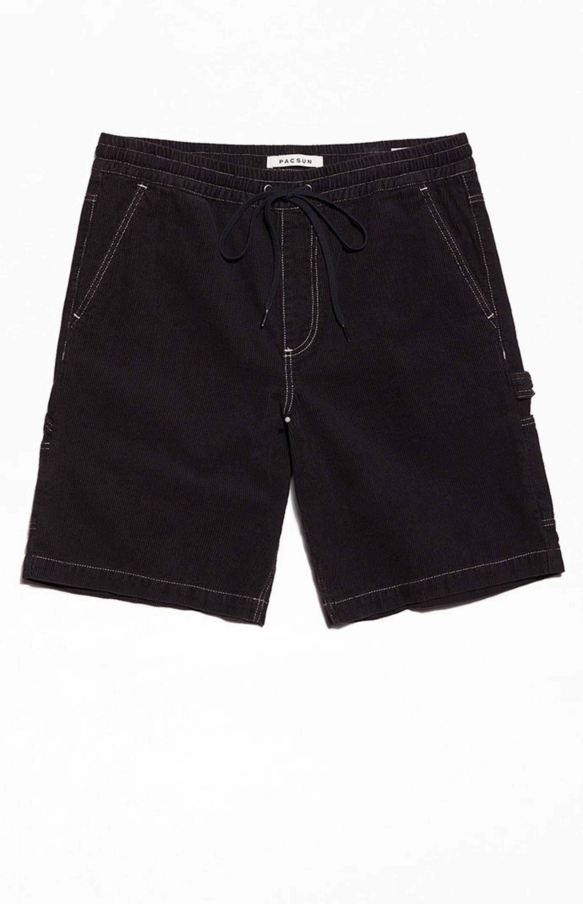 PacSun Black Corduroy Carpenter Shorts PacSun