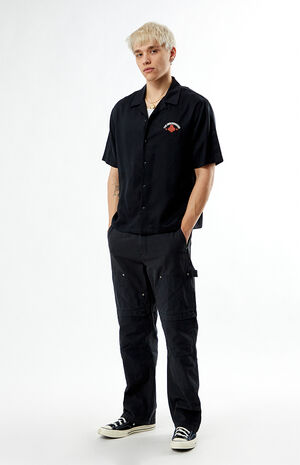 The Underground Casino Resort Graphic Oversized Camp Shirt image number 4