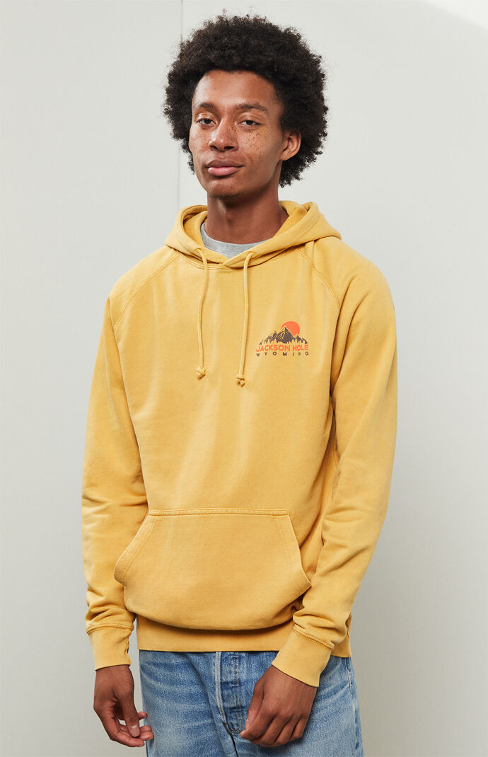 yellow champion hoodie pacsun