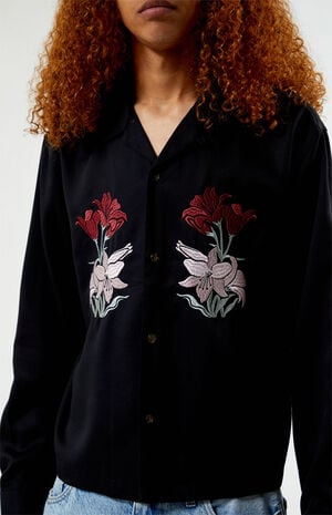 Silver Lake Embroidered Long Sleeve Camp Shirt image number 2