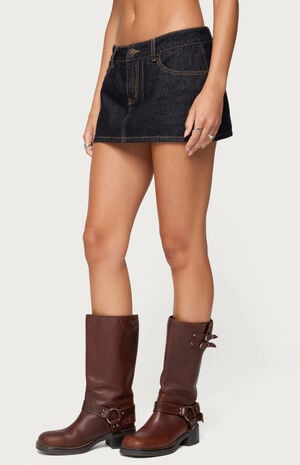 Camelia Denim Mini Skort image number 2