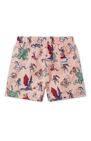 Kids Fantasy Folk 5.5" Swim Trunks image number 2