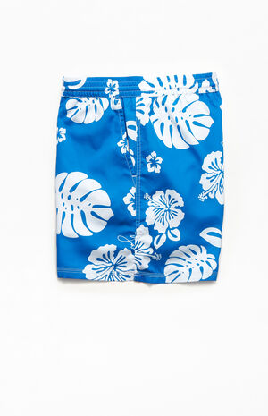 Floral Print 16" Swim Trunks Floral Print 16" Swim Trunks image number null