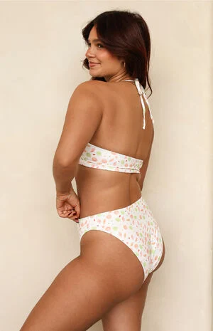 Seashore High Waisted Cheeky Bikini Bottom image number 6