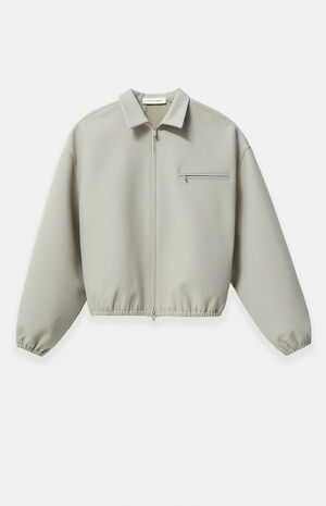 Abbey Stone Bonded Canvas Zip Up Jacket image number 1