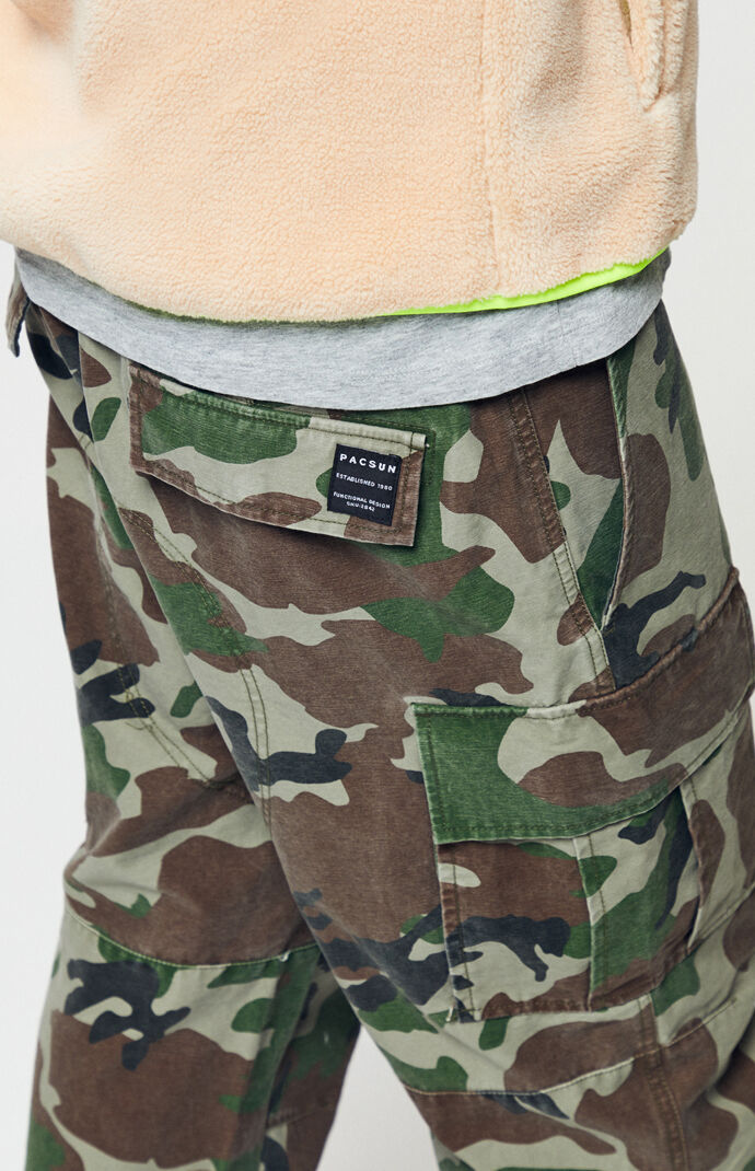 PacSun Faded Camo Cargo Utility Pants | PacSun