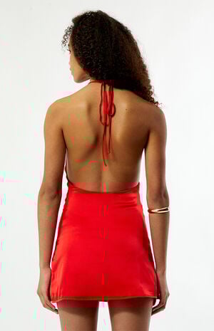 Ivy Satin Cowl Neck Mini Dress image number 4