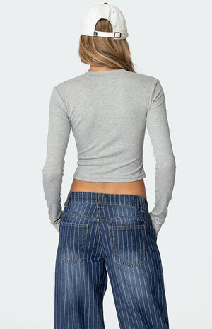 Mikayla Ribbed Knit Top image number 3