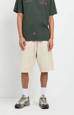 Tan Fleece Volley Sweat Shorts image number 2