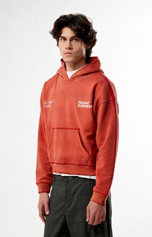 Red Terrain Heavyweight Hoodie image number 3